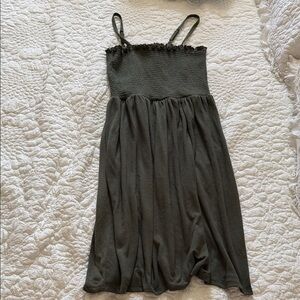 Dark Green Sleeveless Dress